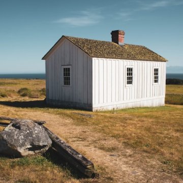 small house near the water